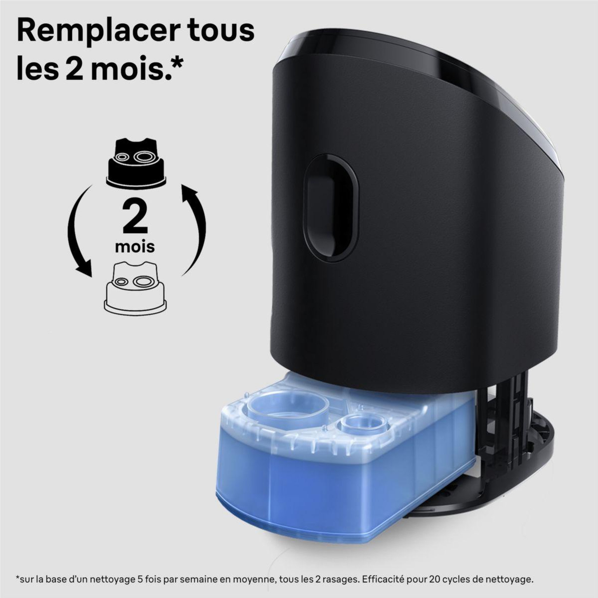 Voir la diapositive 4 : BRAUN Cartouche nettoyante CCR6+2 lotion auto nettoyante