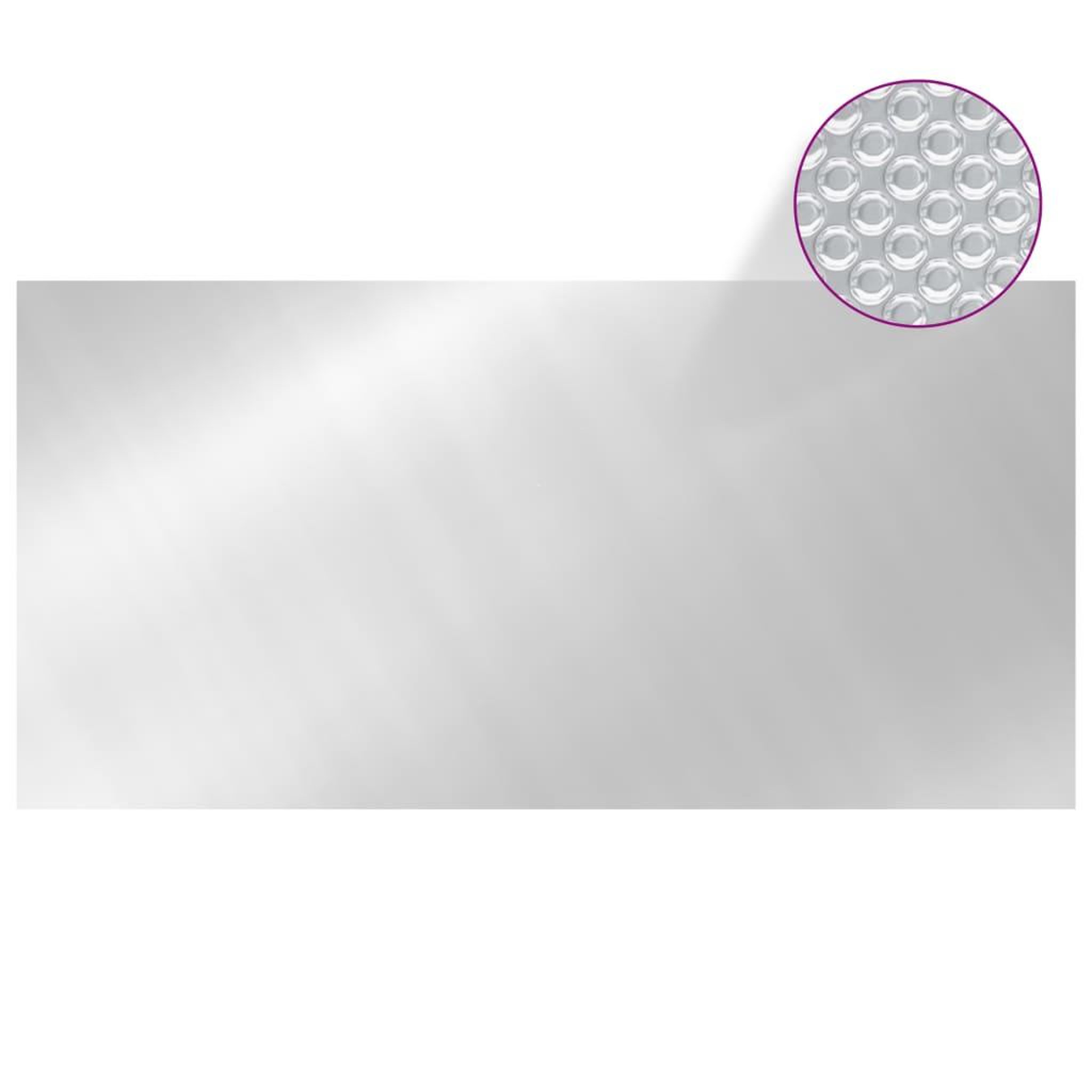 Voir la diapositive 2 : VIDAXL Couverture de piscine Argente 549x274 cm PE