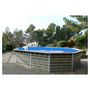 Voir la diapositive 1 : WATERCLIP Piscine en bois longitudinale 495x315x129 LOUIS