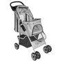 Voir la diapositive 3 : VIDAXL Poussette pliable pour chiens/chats Gris