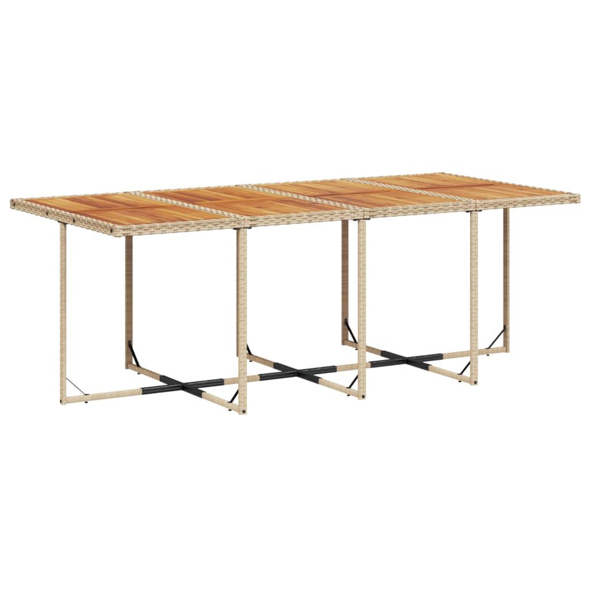 Voir la diapositive 4 : VIDAXL Ensemble a manger de jardin et coussins 9 pcs beige Poly rotin