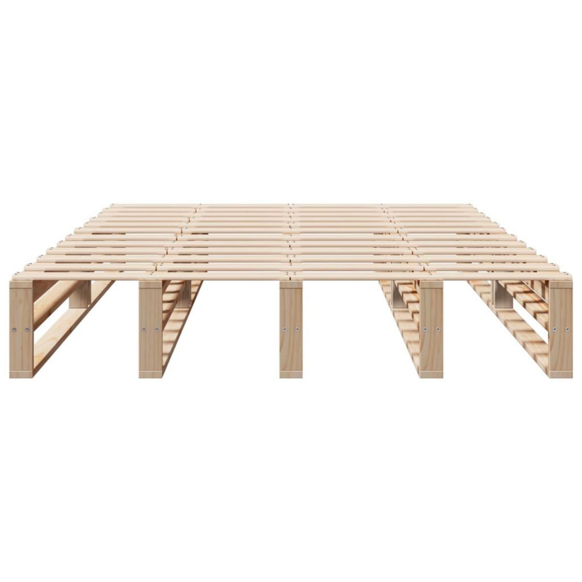 VIDAXL Cadre de lit sans matelas 160x200 cm bois massif de pin