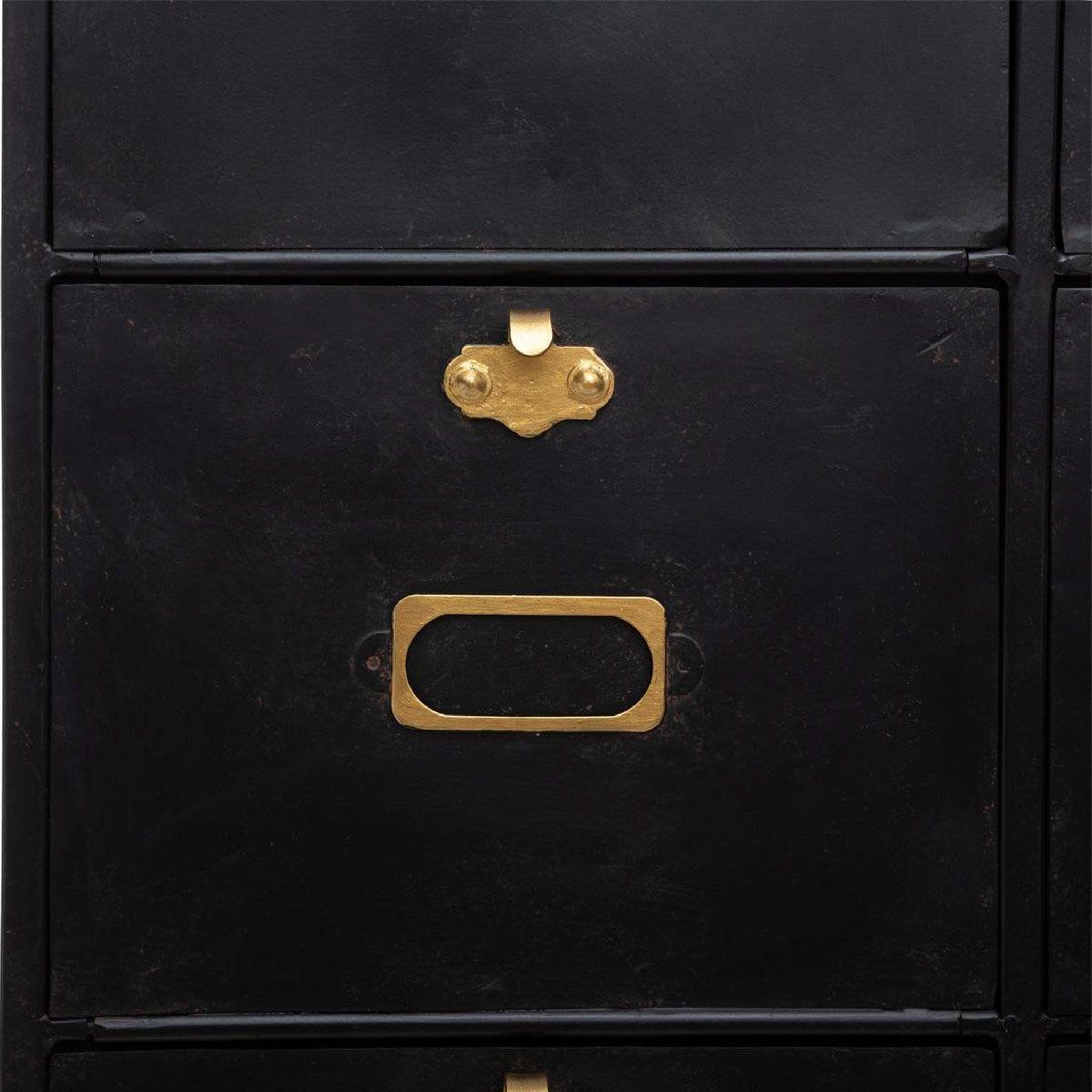 Voir la diapositive 3 : ATMOSPHERA Commode design 10 tiroirs  ivan  122cm noir