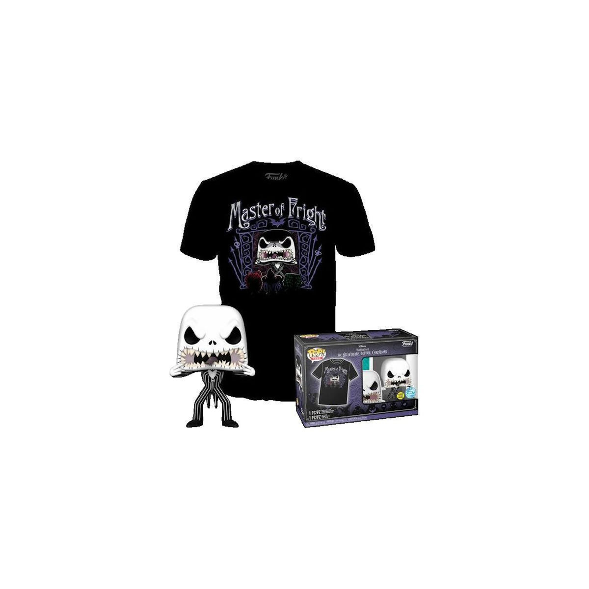 Funko Figurine Funko Jack Skellington en vinyle avec t-shirt noir XL