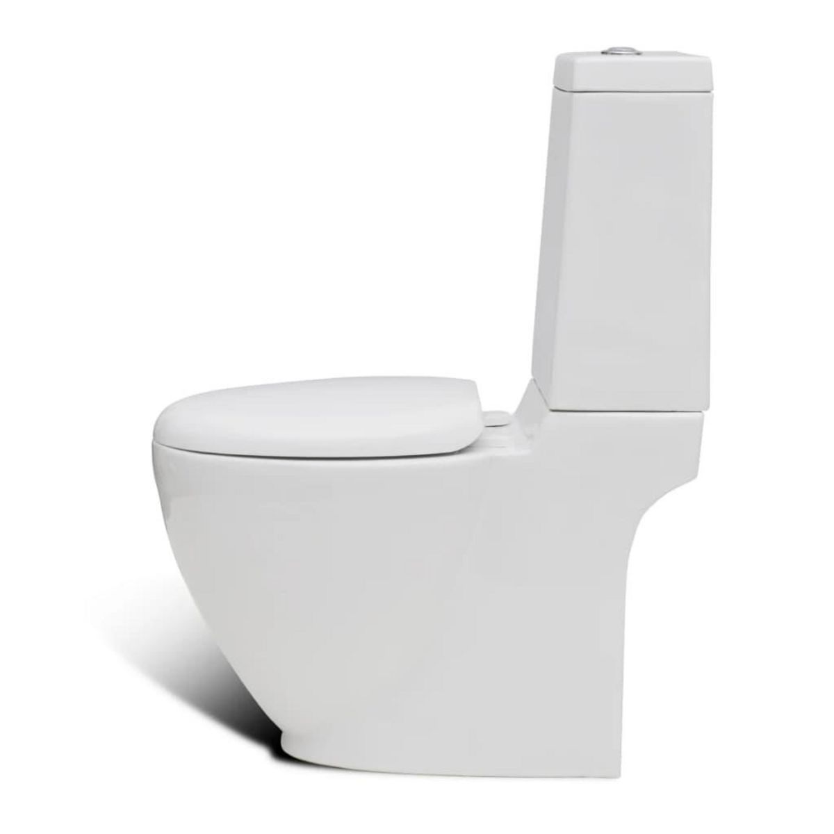 VIDAXL Ensemble de toilette et bidet sur pied blanc ceramique