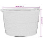 Voir la diapositive 6 : VIDAXL Panier a linge beige et blanc Ø60x36 cm coton