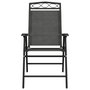 Voir la diapositive 5 : VIDAXL Chaises de jardin pliables lot de 8 en acier et textilene