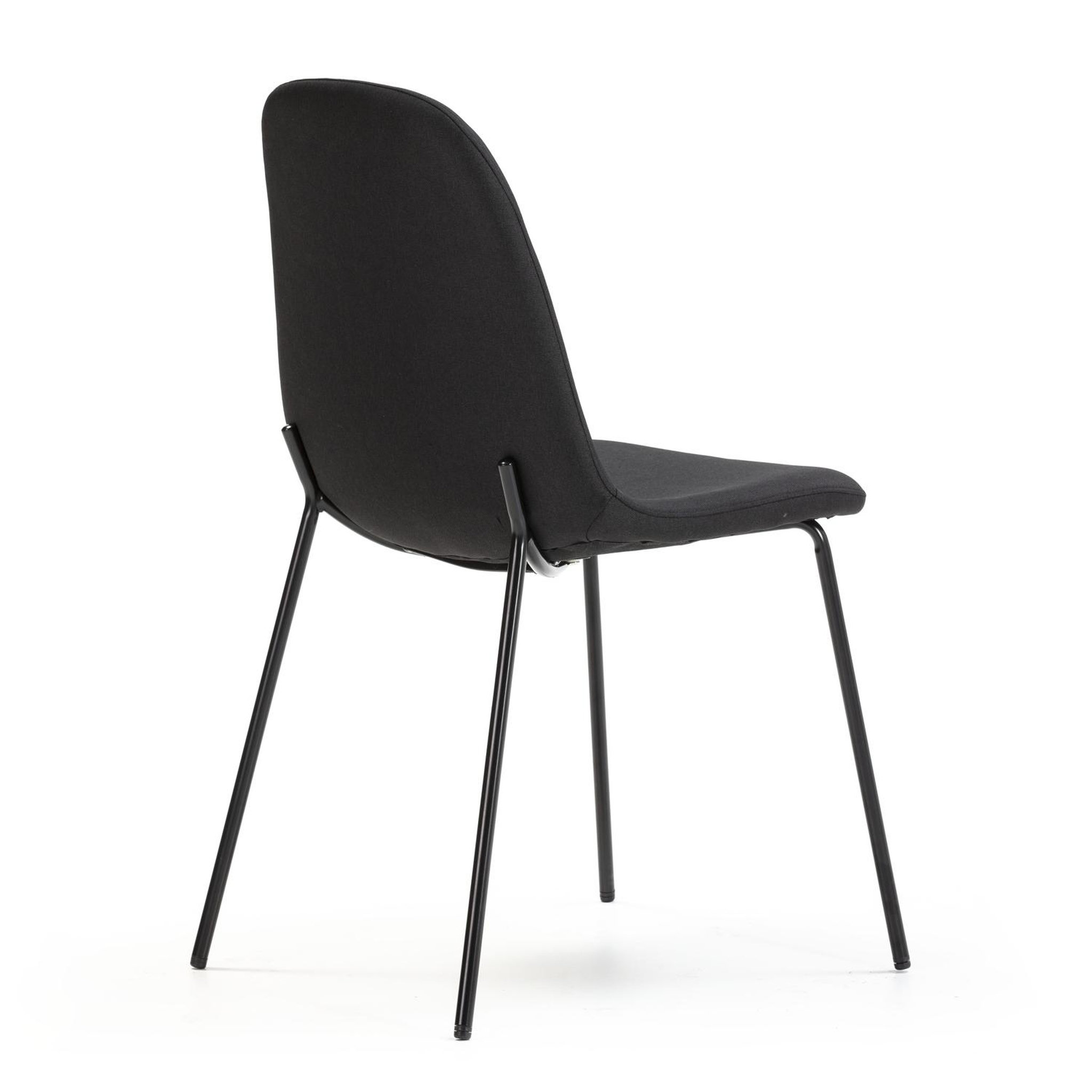 Voir la diapositive 4 : VS VENTA-STOCK Pack 2 chaises Salle à Manger Brenda tapissées Noir, 44 cm x 54 cm x 85 cm