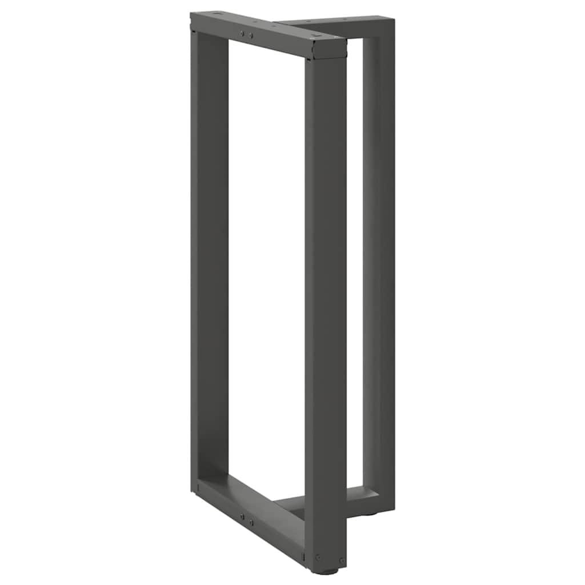 Voir la diapositive 4 : VIDAXL Pieds de table de bar forme de T 2 pcs anthracite acier
