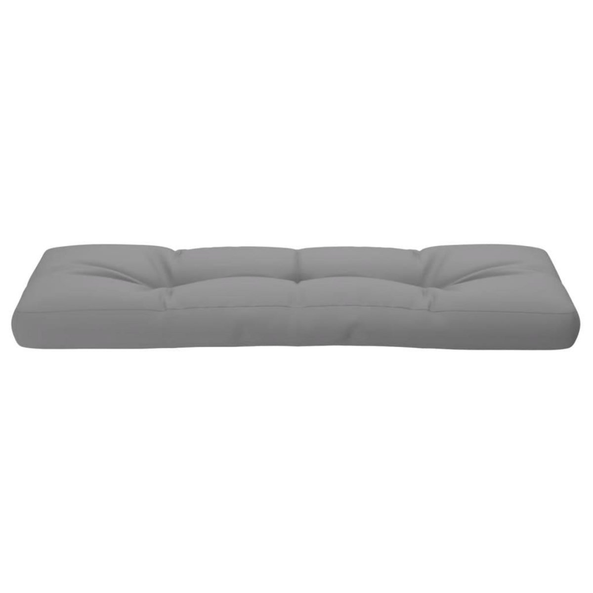VIDAXL Coussin de palette gris 120x40x12 cm tissu