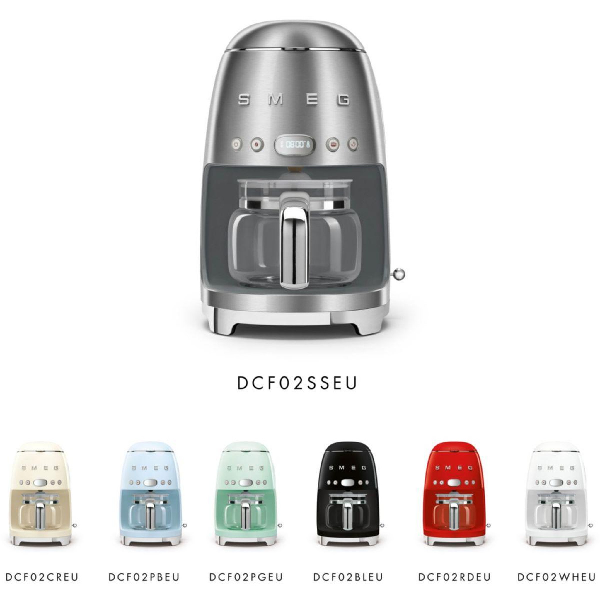 Voir la diapositive 5 : SMEG Cafetière filtre dcf02sseu