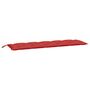 Voir la diapositive 2 : VIDAXL Coussin de banc de jardin rouge 180x50x7 cm tissu oxford