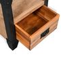 Voir la diapositive 5 : VIDAXL Table de chevet Bois d'acacia Acier 40 x 30 x 54 cm