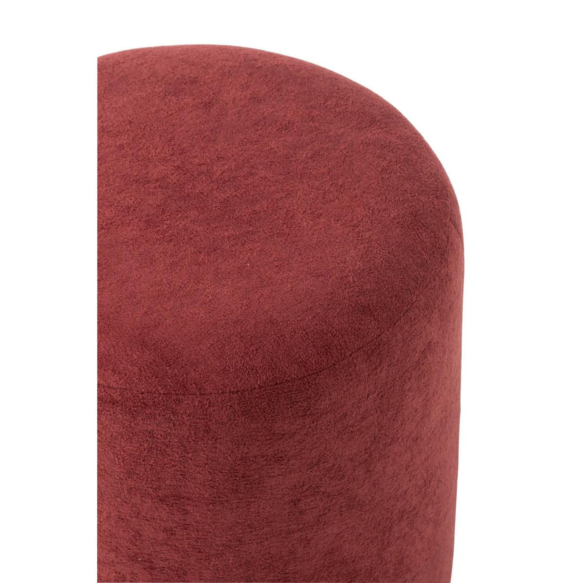 Voir la diapositive 3 : J-LINE Pouf cylindrique  moon  41cm bordeaux