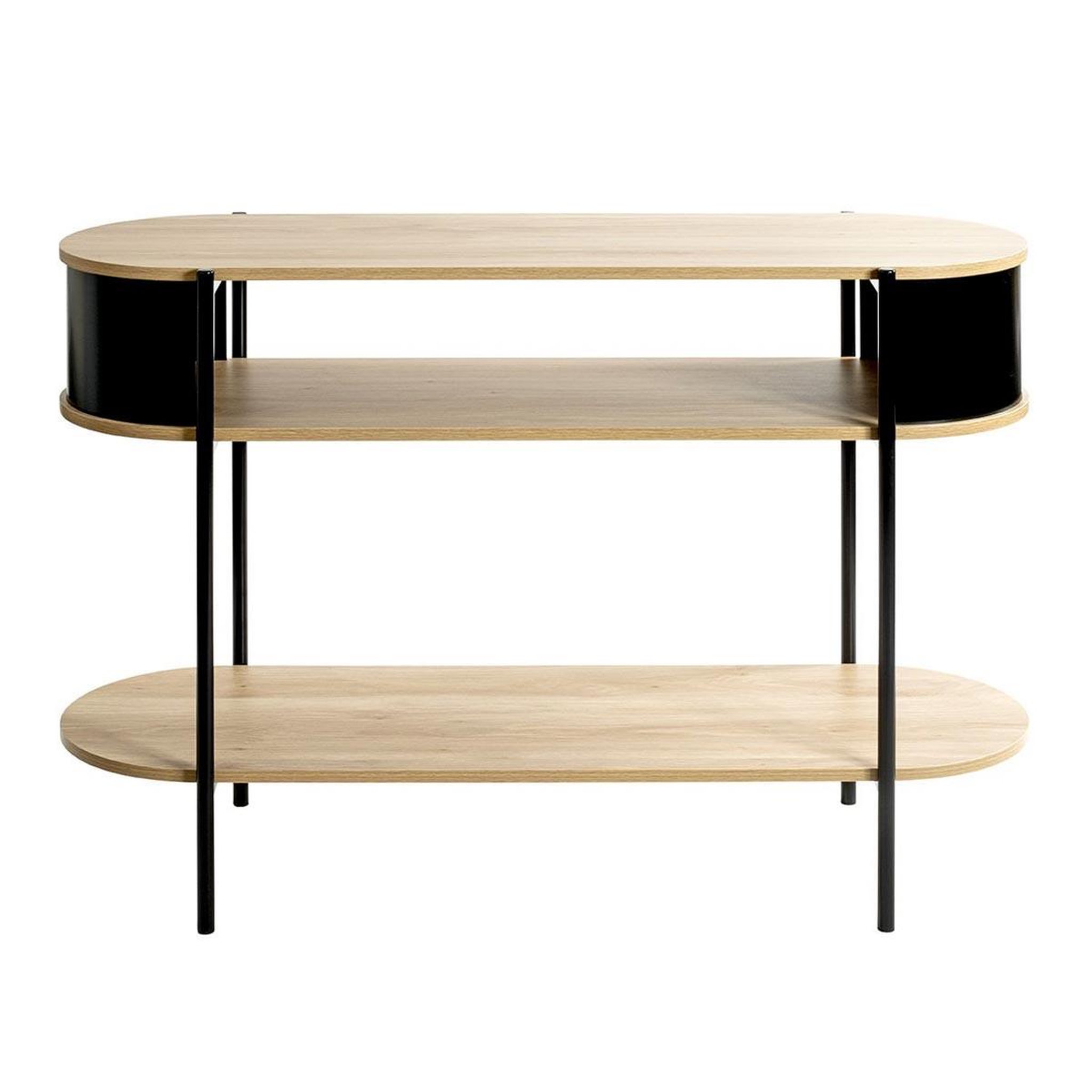 Voir la diapositive 2 : Paris Prix Console design  morphee  110cm naturel & noir