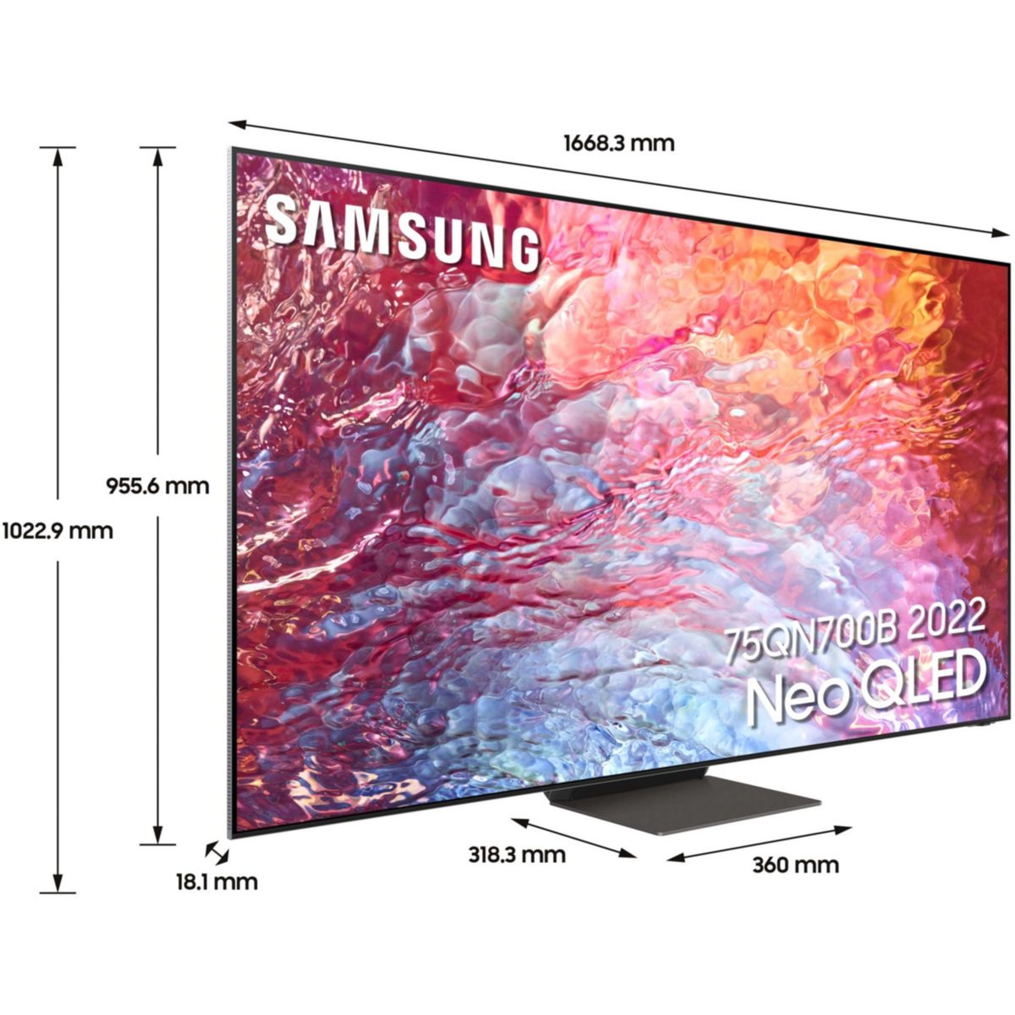 Voir la diapositive 5 : Samsung TV QLED NeoQLED QE75QN700B 2022