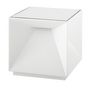 Voir la diapositive 1 : Lumisky Lampe de table cube LED CUBOX Blanc Aluminium 10 cm