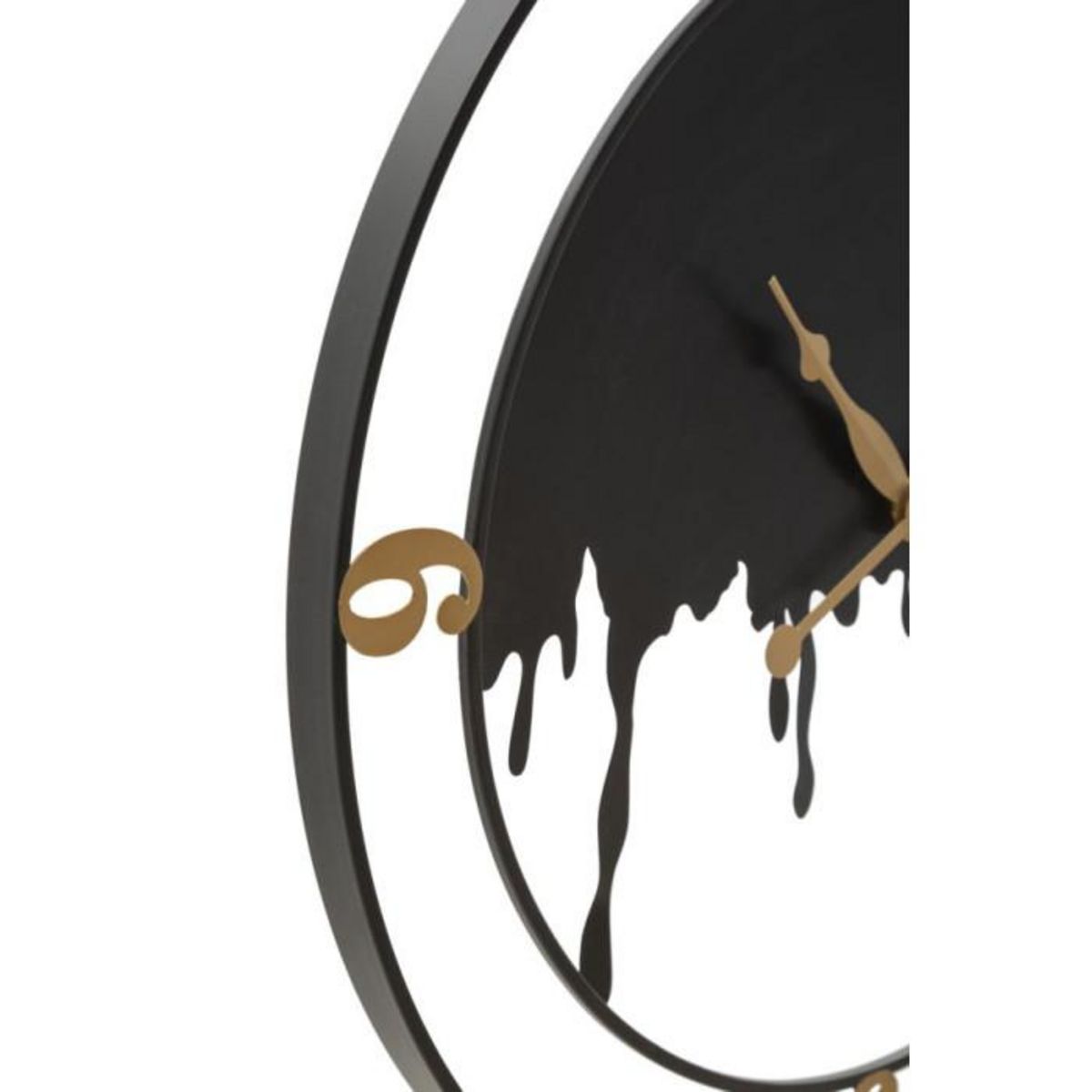 Paris Prix Horloge Murale en Métal  Splash  66cm Noir