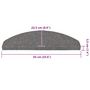 Voir la diapositive 6 : VIDAXL Tapis d'escalier auto-adhesifs 30 pcs gris 65x22,5x3,5 cm