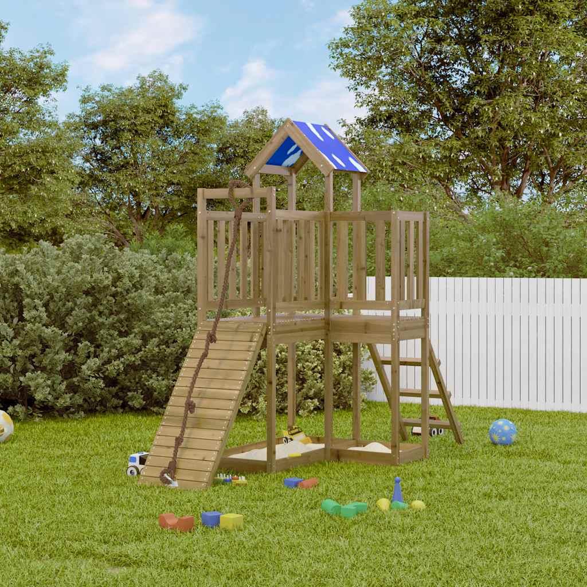 VIDAXL Aire de jeux d'exterieur bois de pin impregne