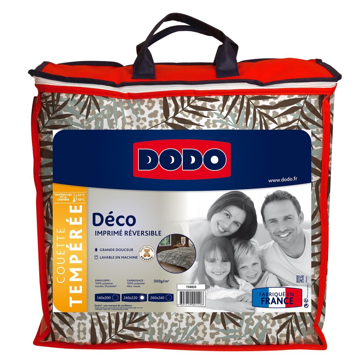 DODO Couette Tempérée Déco Jungle 300 g/m²