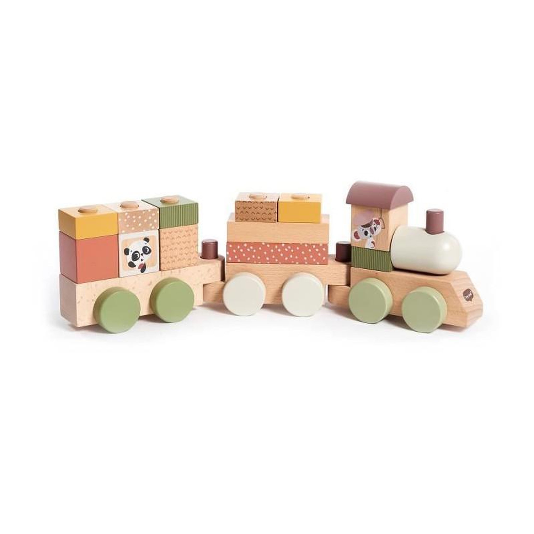 Voir la diapositive 2 : TINY LOVE TINY LOVE, Train a empiler en bois, a partir de 18 mois, Boho Chic