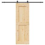 VIDAXL Porte coulissante et kit de quincaillerie 70x210 cm pin massif