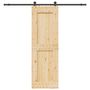 Voir la diapositive 1 : VIDAXL Porte coulissante et kit de quincaillerie 70x210 cm pin massif