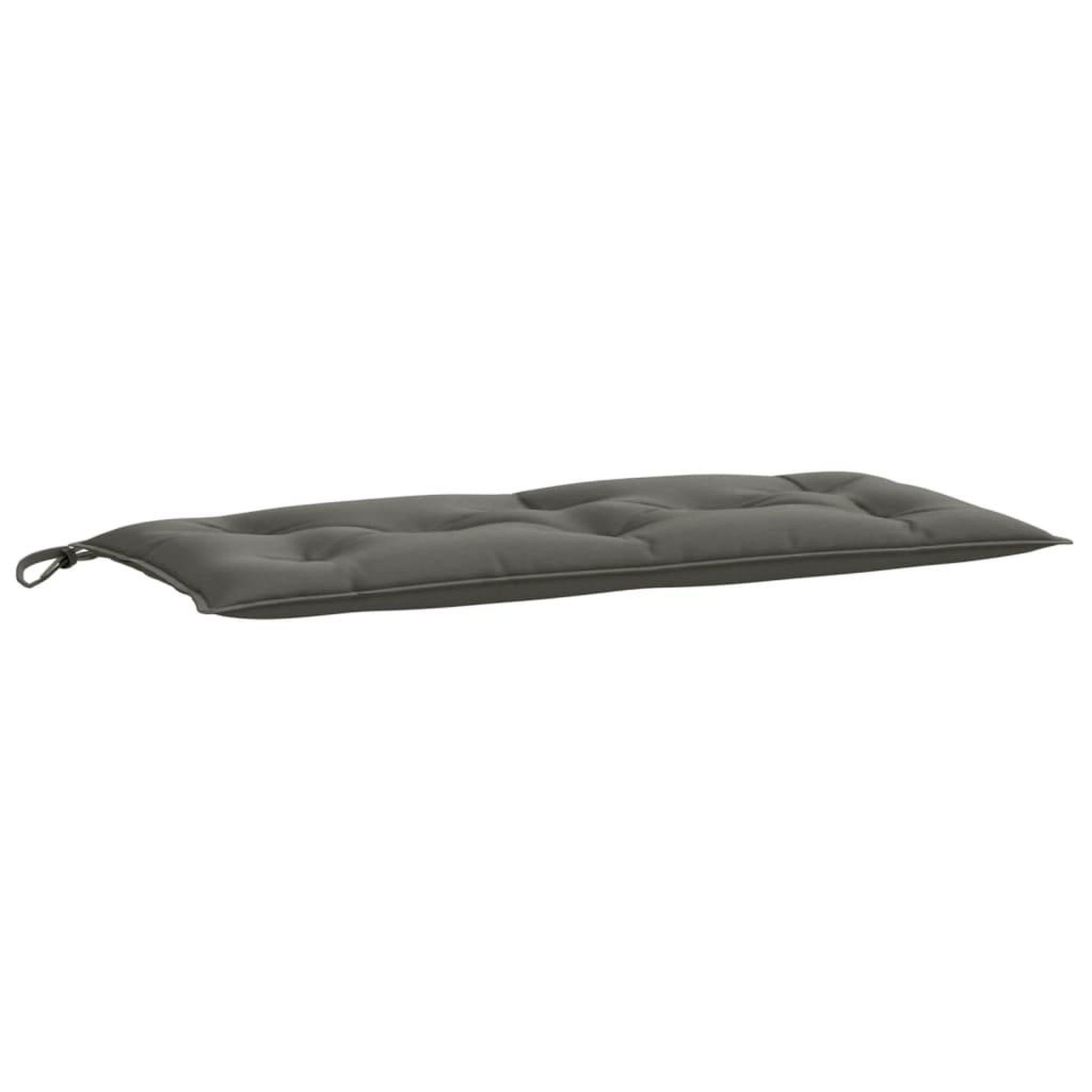 Voir la diapositive 5 : VIDAXL Coussins de banc de jardin lot de 2 gris fonce melange tissu