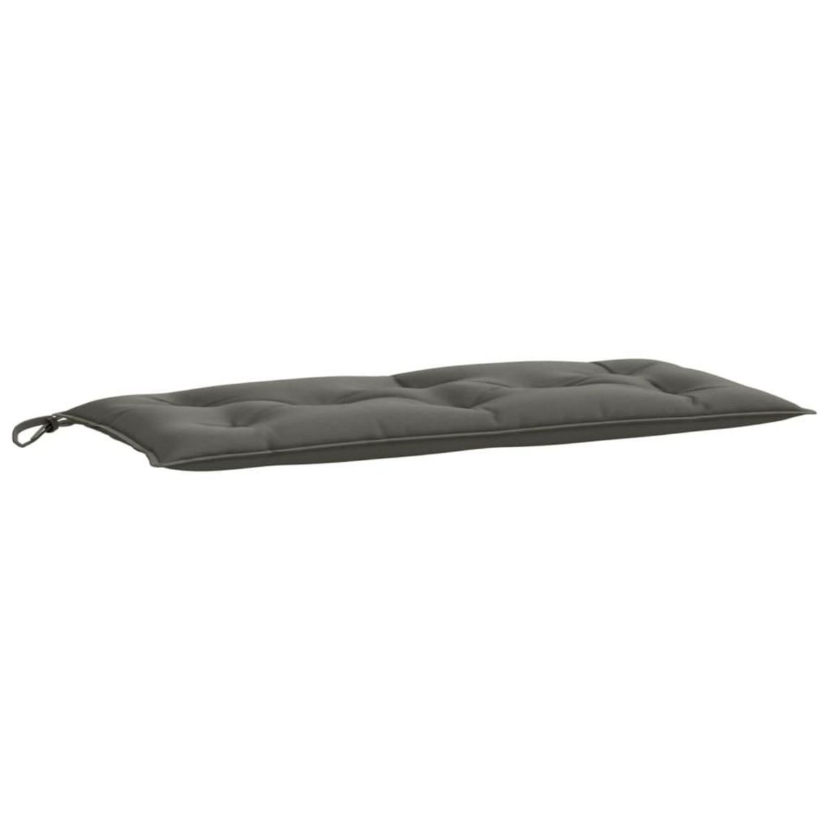 VIDAXL Coussins de banc de jardin lot de 2 gris fonce melange tissu