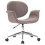 Voir la diapositive 2 : VIDAXL Chaise pivotante de bureau Taupe Tissu