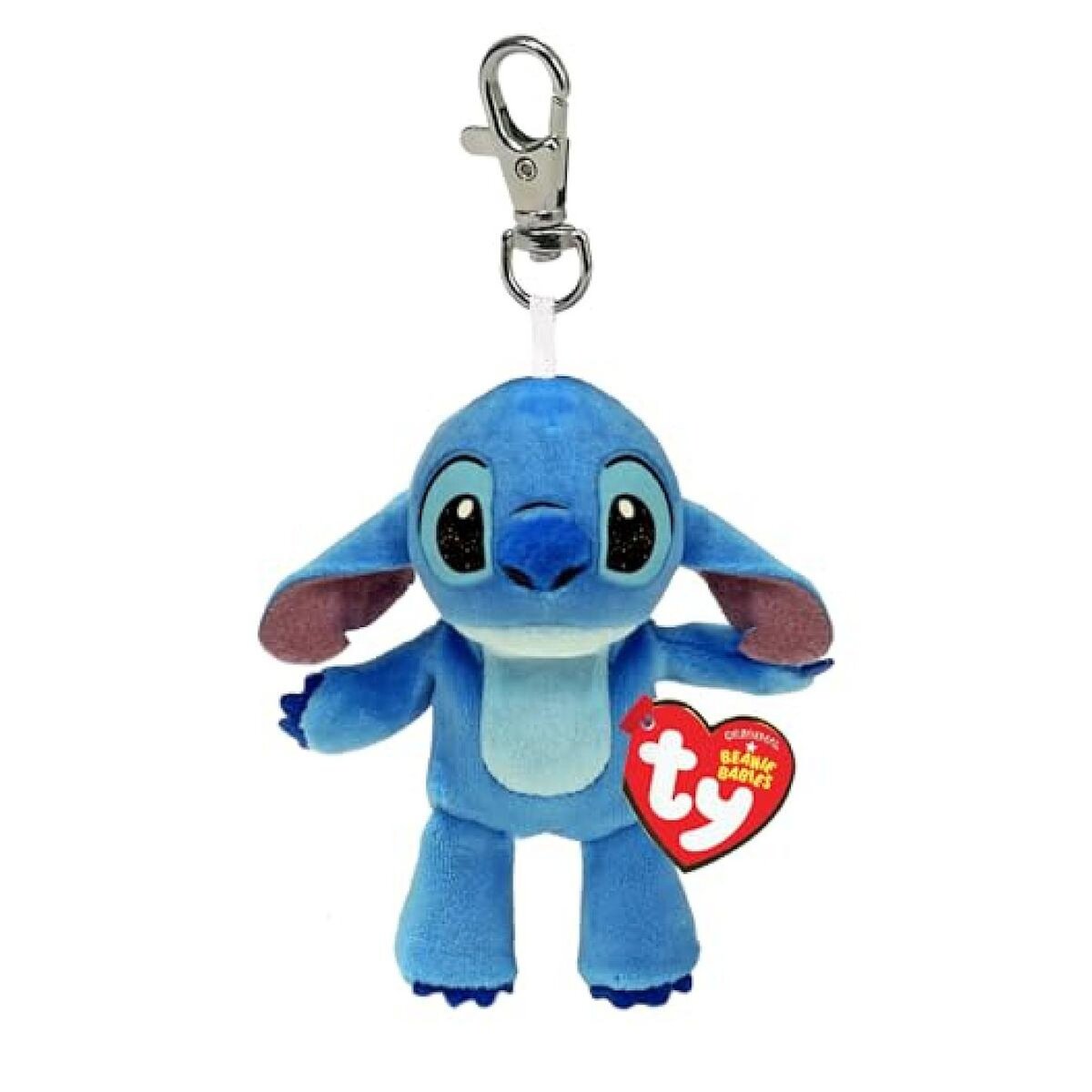 Ty Beanie Babies Clip - Bague Porte-clés en Peluche Douce - Stitch