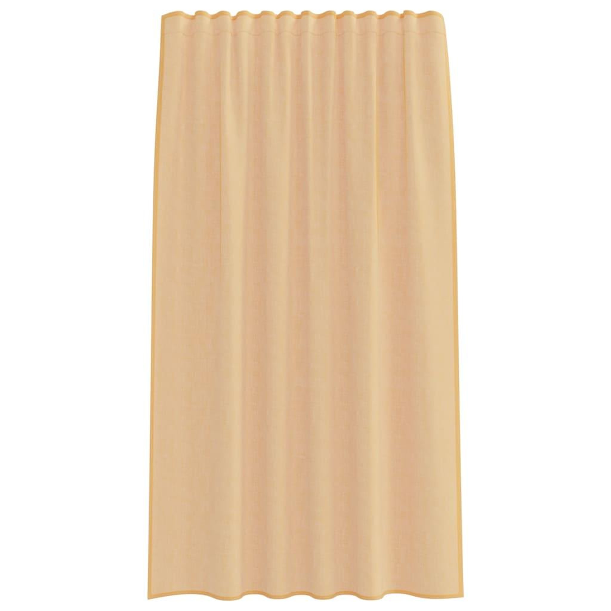Voir la diapositive 4 : VIDAXL Rideaux en voile avec boucles 2 pcs sable 140x175 cm