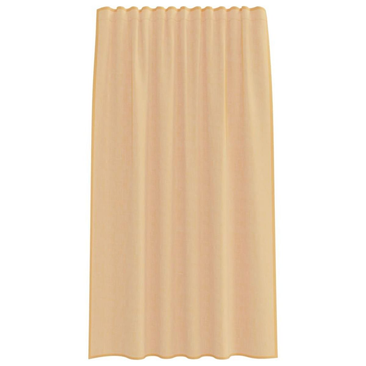 VIDAXL Rideaux en voile avec boucles 2 pcs sable 140x175 cm