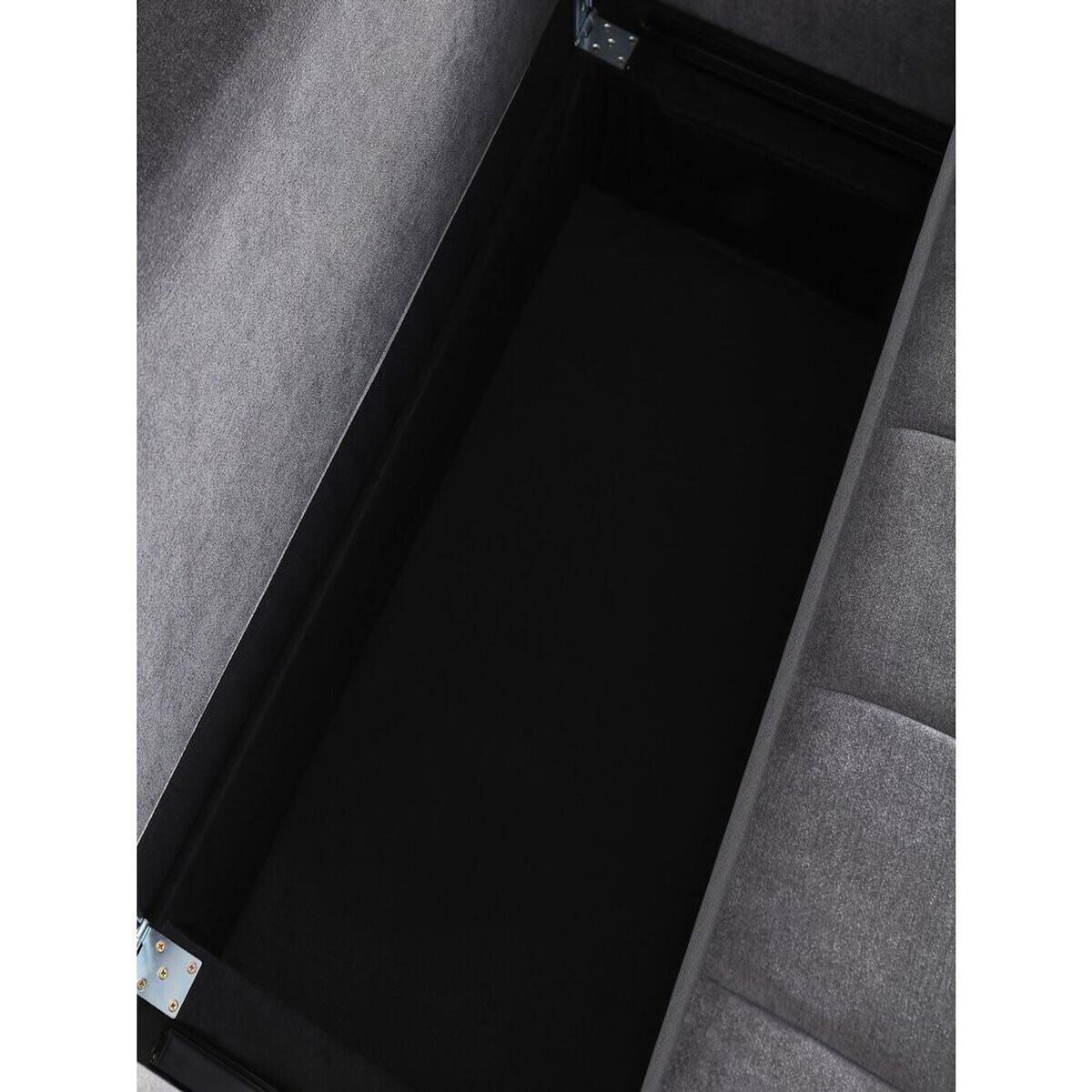 Habitat et Jardin Canapé d'angle convertible tissu chenille 3 places -  Trocadero  - Gris