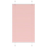 VIDAXL Store plisse rose 80x150 cm largeur du tissu 79,4 cm polyester