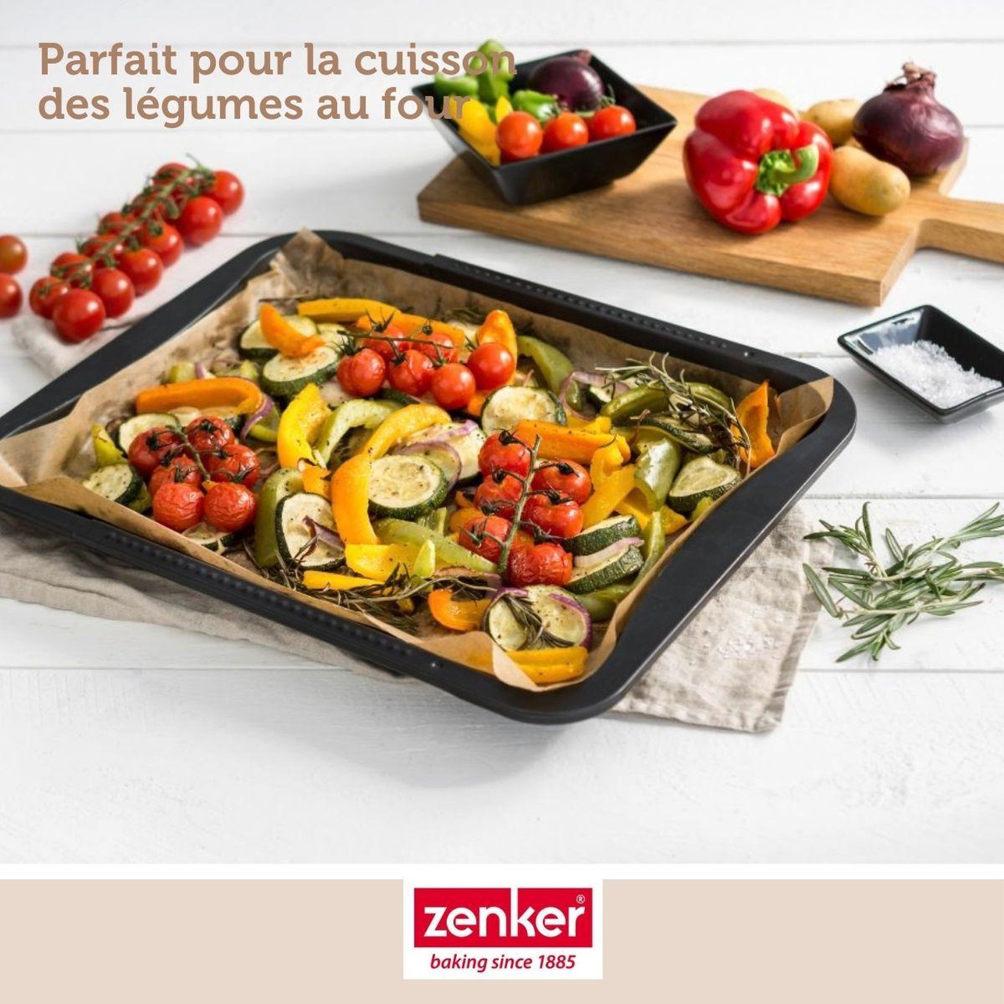 Voir la diapositive 6 : ZENKER Plaque de four extensible de 35-52 x 32 cm zenker black metallic