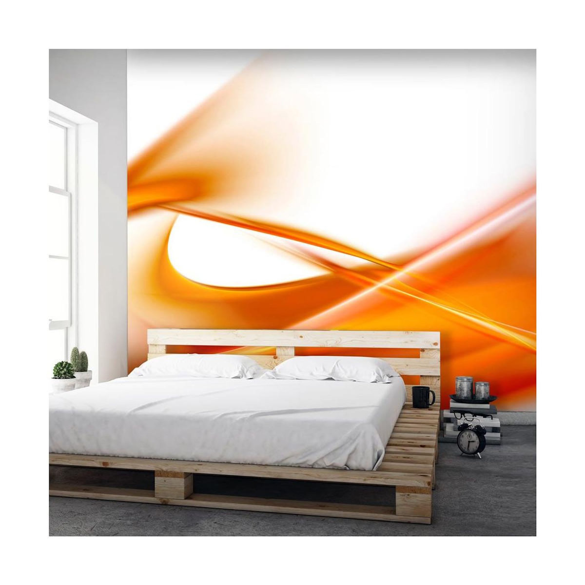 Paris Prix Papier Peint  Abstraction Orange
