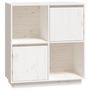 Voir la diapositive 2 : VIDAXL Buffet blanc 74x35x80 cm bois massif de pin