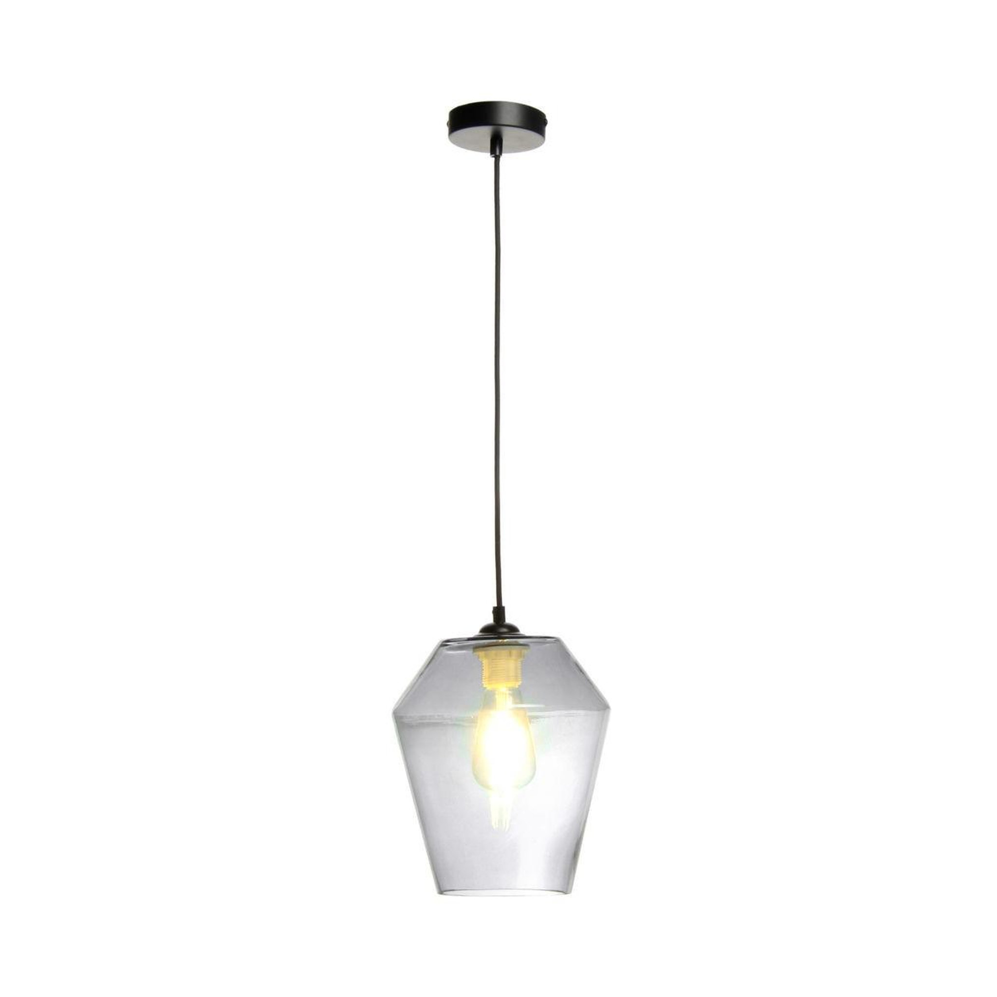 Voir la diapositive 4 : Paris Prix Lampe suspension en verre  planta  30cm gris