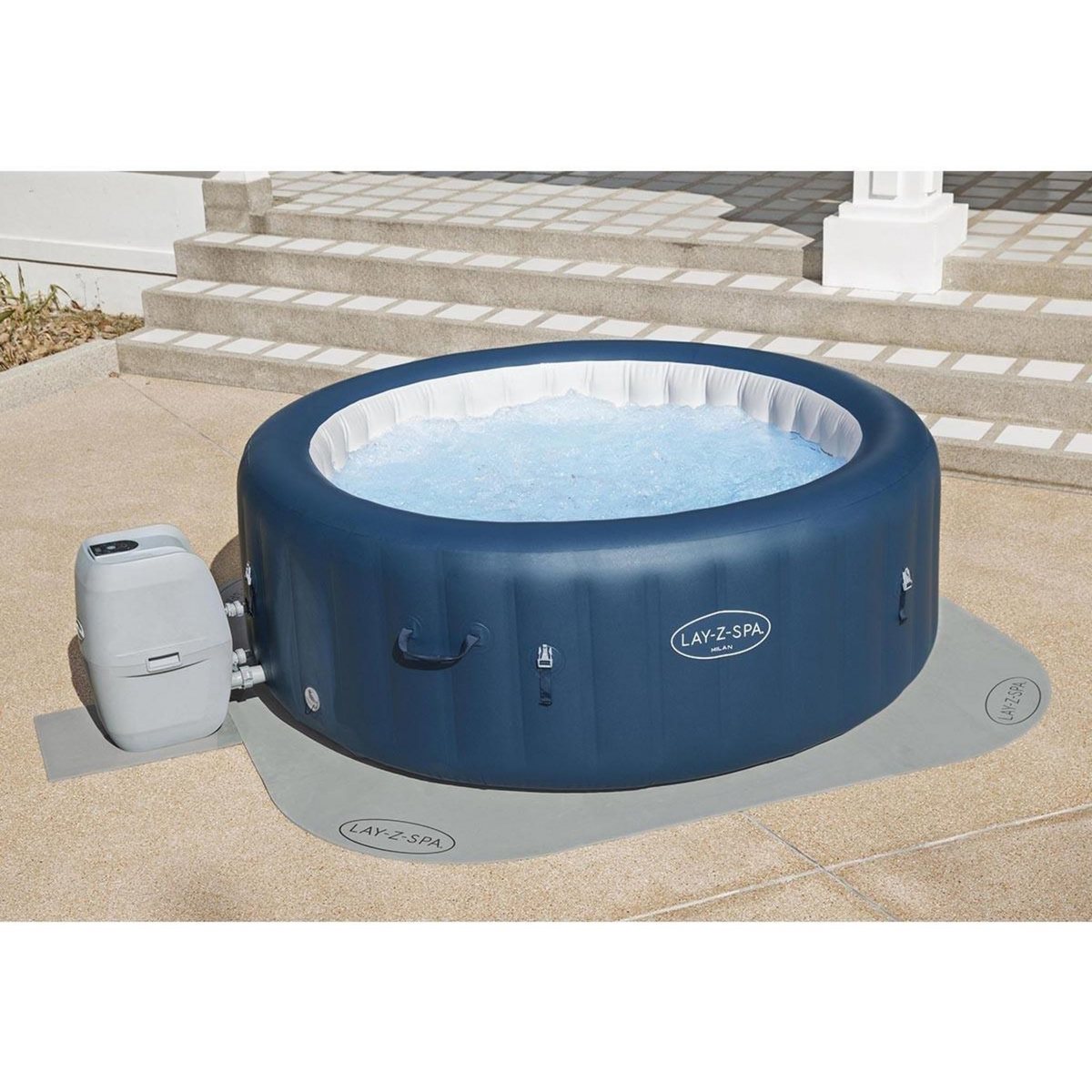 BESTWAY Tapis de sol pour spa gonflable Lay-Z-Spa carré ou rond - Bestway
