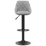 Voir la diapositive 3 : VIDAXL Tabouret de bar Gris clair Velours
