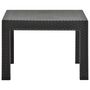 Voir la diapositive 3 : VIDAXL Table de jardin Anthracite 58x58x41 cm PP Rotin