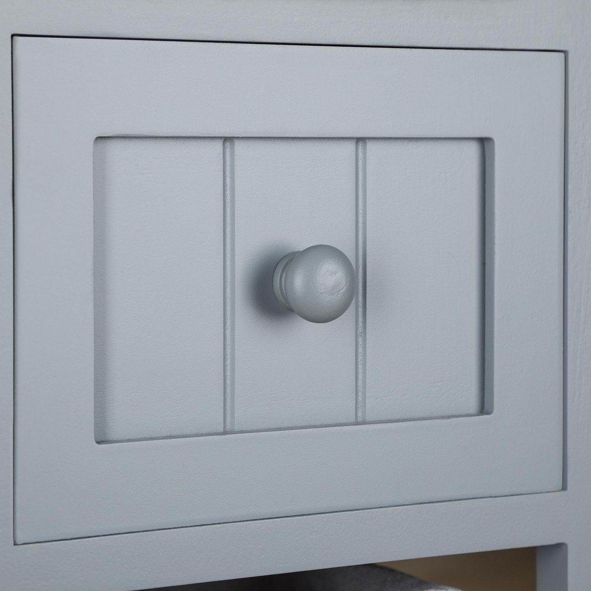 IDIMEX Table de chevet TALASI avec 1 tiroir et 2 paniers - En bois