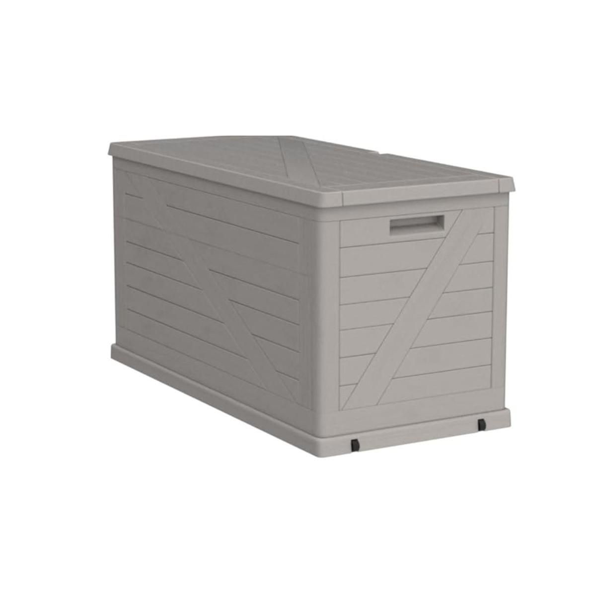 Toomax Coffre de rangement 420L 120x57x63 cm Effet bois Résine TOOMAX