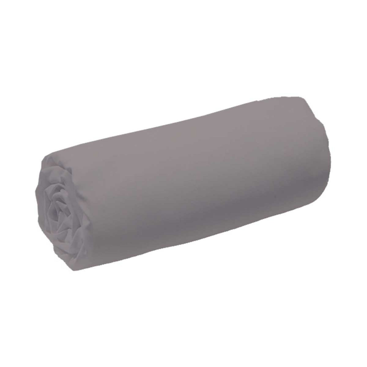 Drap housse uni en satin de coton 70 fils 