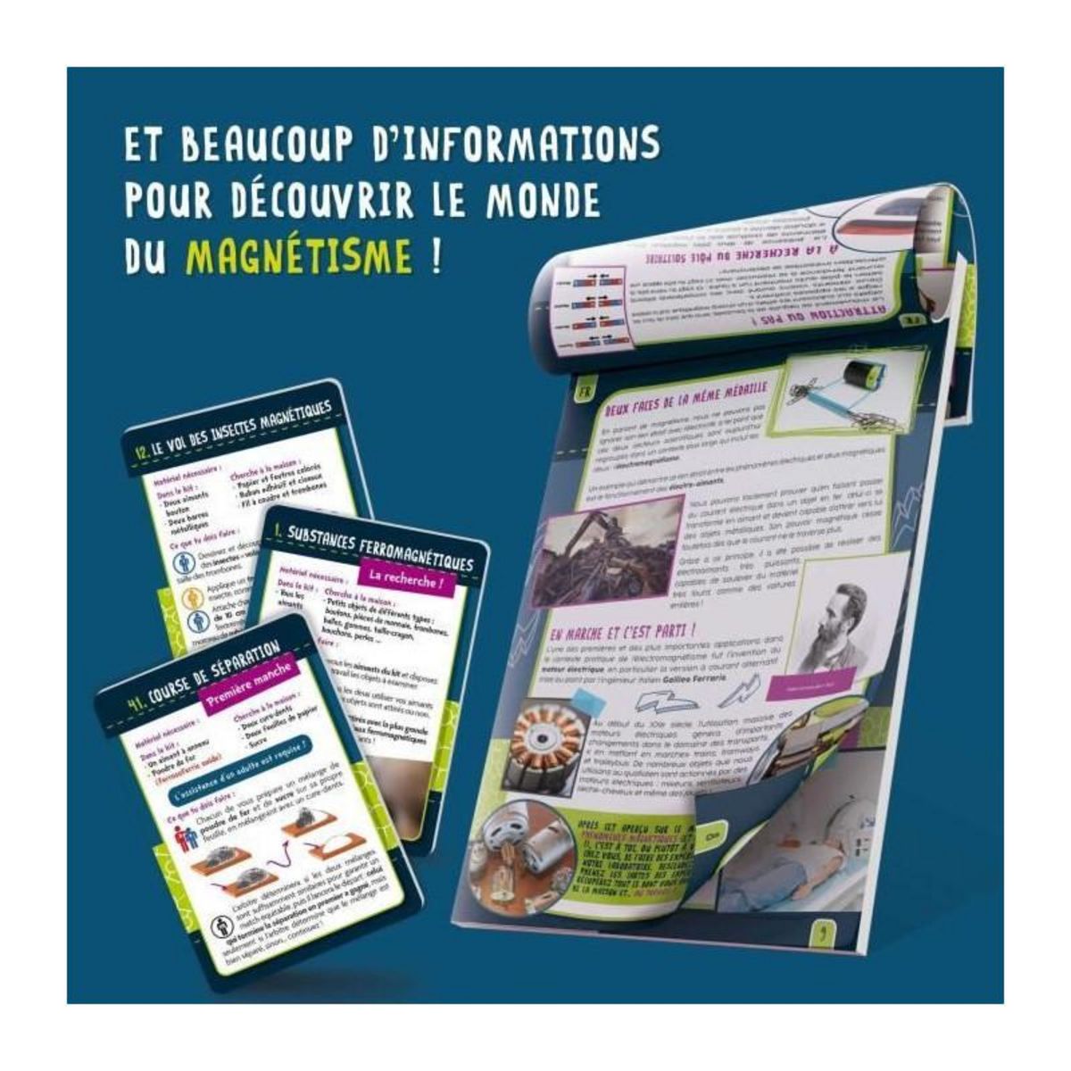 LISCIANI GIOCHI 50 expériences de magnétisme - Kit Scientifique - I'M A GENIUS