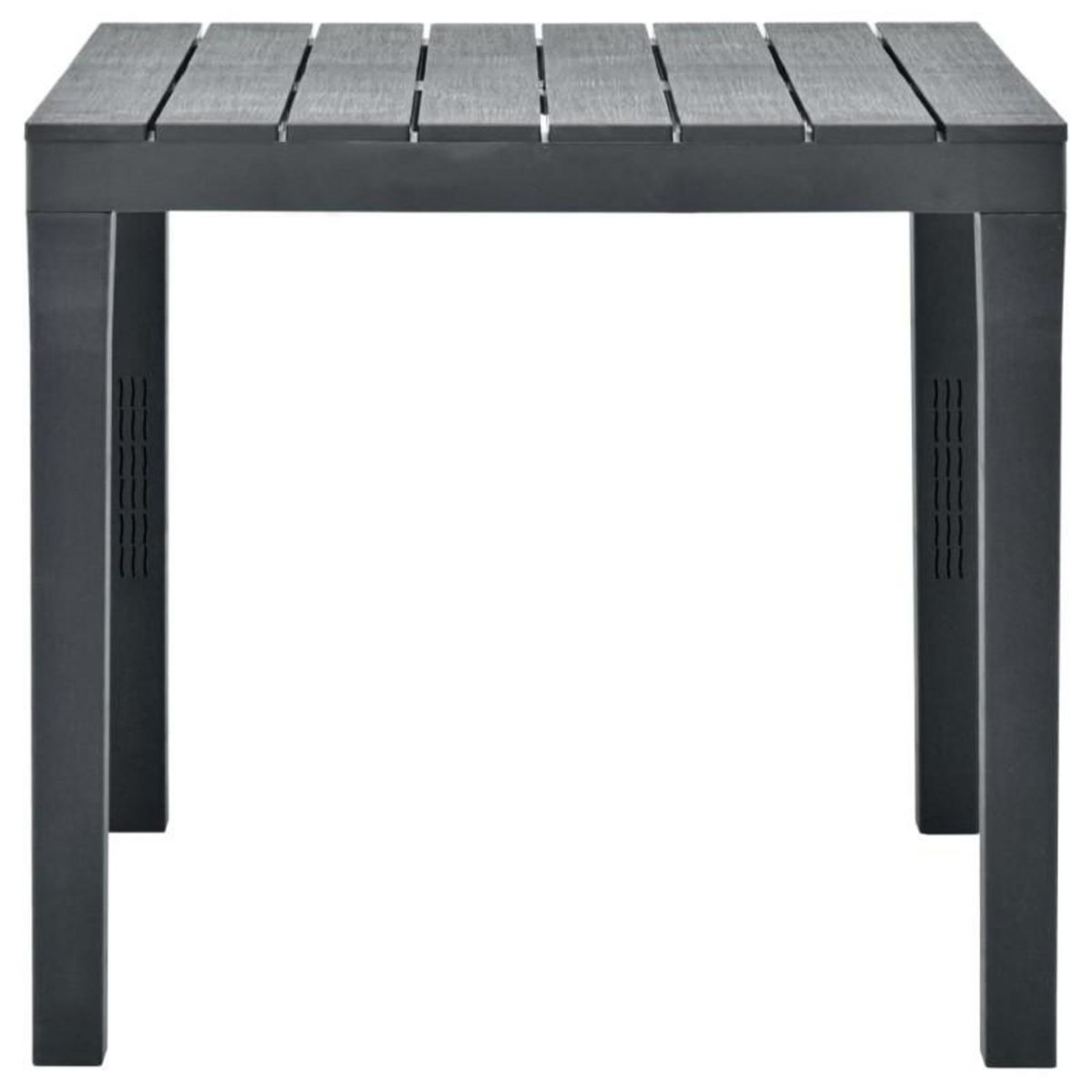 VIDAXL Table de jardin avec 2 bancs Plastique Anthracite