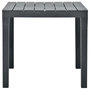 Voir la diapositive 5 : VIDAXL Table de jardin avec 2 bancs Plastique Anthracite