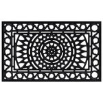 VIDAXL Paillasson rectangulaire 45x75 cm caoutchouc